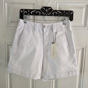 Rachel Zoe Hi Rise Shorts Womens 6 White Stretchy Denim High Rise 90s Y2K Shorts